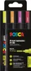 A box of four Posca paint markers in neon colors. Voir les images du produit