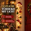 Weihnachtsdeko mit LED-Lichterkette, Weihnachtsmann Produktbild-Vorschau 2