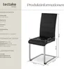 tectake® Set Schwingstuhl Bettina gepolstert mit Produktbild-Vorschau 5