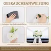 Decoratieset voor bruidswagen, wit, met 3 rozen en organza Productafbeelding-voorbeeld 5