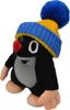 A plush toy mole wearing a knitted hat. Podgląd zdjęcia produktu