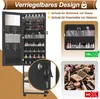 XMTECH Szafka na biżuterię z pełnowymiarowym lustrem Podgląd zdjęcia produktu 4