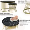 Set aus 2 runden Couchtischen, modern, mit glänzender Produktbild-Vorschau 6