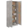 A tall kitchen cabinet with two doors, one closed and one open, displaying shelves filled with kitchenware. Anteprima dell’immagine prodotto