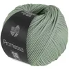 A ball of mint green yarn with a black label. Produktbild-Vorschau