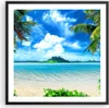 Gerahmtes Poster - Schwarzer Rahmen - Strand Urlaub Insel Produktbild-Vorschau 1