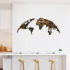 Wallity, World Map Medium - 3, Wanddeko, Mehrfarbig, Produktbild-Vorschau 4
