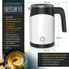 Product image with text detailing features and dimensions, alongside a lifestyle shot of tea. Náhled obrázku produktu