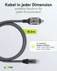 Goobay 70754, USB C, RJ-45, 10 m, Černá, Stříbrná Náhled obrázku produktu 5