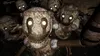 A group of creepy, worn-out animatronic dolls with glowing eyes are clustered together, with one in the foreground looking directly at the viewer. Podgląd zdjęcia produktu