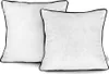 Zestaw 2 poszewek 45x45 białe AmeliaHome VELVET2 glamour Podgląd zdjęcia produktu 1