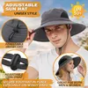 Sonnenhut mit breiter Krempe, UV-Schutz Kappe, Uni Produktbild-Vorschau 2