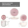 18-częściowy zestaw śniadaniowy z kamionki Reactive Glaze Podgląd zdjęcia produktu 7
