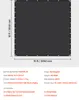 A diagram of a black rectangular shade sail with dimensions and product specifications. Produktbild-Vorschau