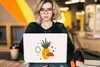 MuchoWow® Laptop Aufkleber Sticker Cover Ananas - Tropisch Produktbild-Vorschau 5