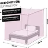 LUMALAND Moskitonetz - Waschbar - 220x200x210 cm - Pink Produktbild-Vorschau 2