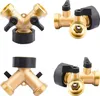 2-Wege Y-Verteiler, Doppel-Waschmaschinen-Wasserhahn, 3/4 Produktbild-Vorschau 2