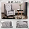 Homcom HOMCOM Einzelsessel mit Tufting Liegestuhl Produktbild-Vorschau 4