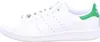 A side view of a white Adidas Stan Smith sneaker with green accents. Náhled obrázku produktu