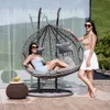 Kondela Závěsné houpací křeslo Dalvea 2 New - šedá Náhled obrázku produktu 4