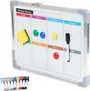 Relaxdays Whiteboard, mit Zubehör, abwischbar, beidseitig Produktbild-Vorschau 1