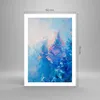 Poster - Poster ohne Rahmen - Abstraktion blau gemalt - Produktbild-Vorschau 4