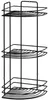 Sepio Eckregal 3 Ebenen aus Stahl 19 x 19 x 48 cm, Schwarz Produktbild-Vorschau 5