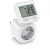 A white electrical plug-in energy meter with a digital display showing '7.25 €'. Podgląd zdjęcia produktu