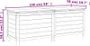 vidaXL Skrzynia ogrodowa 150x50x56,5 cm z litego drewna Podgląd zdjęcia produktu 9