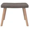 Relaxsessel mit Hocker Taupe Stoff Produktbild-Vorschau 9