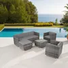 tectake® Rattan Lounge Lignano für 5 bis 6 Personen Produktbild-Vorschau 8