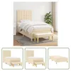 The Living Store Boxspringbett mit Matratze Creme 80x200 cm Produktbild-Vorschau 1