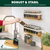 Zestaw 2 półek na przyprawy eluno z bambusowym dnem, Podgląd zdjęcia produktu 6