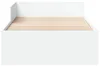 vidaXL Bettgestell mit Kopfteil Weiß 80 x 200 cm Produktbild-Vorschau 4