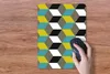 MuchoWow® Mauspad Mousepad Blöcke - Muster - 3D 30x40 cm - Produktbild-Vorschau 3
