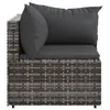Set salotto da giardino con cuscini Poly Rattan Set di Anteprima dell’immagine prodotto 9