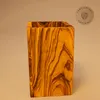 Köcher aus Olivenholz in eckiger Form 14cm Produktbild-Vorschau 5