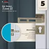 A marketing image showcasing a door handle set, with a close-up inset and descriptive text. Produktbild-Vorschau