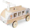 Véhicule en bois Bus pour enfants avec espace de rangement Voir les images du produit 11