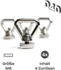 040 Parts Nerezové kotevní oka, sada 4 ks, pro střešní Náhled obrázku produktu 2