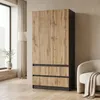 Kleiderschrank Novela, Anthrazit / Wotan2-türig | Moderner Produktbild-Vorschau 10