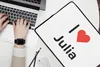 MuchoWow® Laptop Hülle 17 Zoll Laptoptasche Ich liebe - Produktbild-Vorschau 2