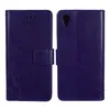 Schutz Hülle Blumen für Handy Sony Xperia X Violett Produktbild-Vorschau 3