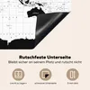 KitchenYeah© Herdabdeckplatte Weltkarte - Schwarz - Weiß - Produktbild-Vorschau 5
