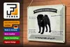 Blechschild Spruch 30x20cm Tiere Mops willkommen Zuhause Produktbild-Vorschau 3