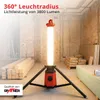 Grafner Baustrahler Steckdose und Stativ, 360° 60W, Höhe: Produktbild-Vorschau 2