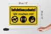 Holzschild Hinweis 30x20cm Infektionsschutz Wir machen mit Produktbild-Vorschau 5