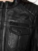 Tazzio Damen Lederjacke F524 (Schwarz, M) Produktbild-Vorschau 4