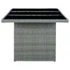 VidaXL 313311, Schwarz, Grau, 2000 mm, 1000 mm, 740 mm Produktbild-Vorschau 2