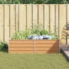 vidaXL Hochbeet Hellbraun 160 x 80 x 45 cm Verzinkter Stahl Produktbild-Vorschau 4